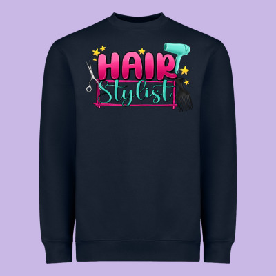 Hair Stylist Heavyweight Sweatshirt Designed By Maliassmallbusiness