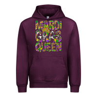 Mauve Wine Mardi Gras Queen Urban Hoodie - BundleAndBundleShop