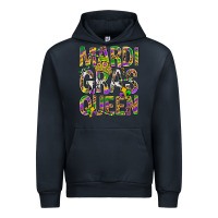 Navy Mardi Gras Queen Urban Hoodie - BundleAndBundleShop