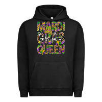 Pigment Black Mardi Gras Queen Urban Hoodie - BundleAndBundleShop
