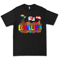 Black equality pride flags Premium Tee - AdoDesignShop