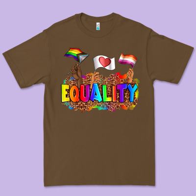 Equality Pride Flags Premium Tee Designed By Adodesignshop