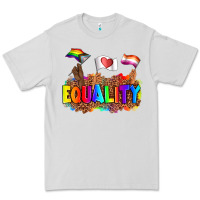 Dove Grey equality pride flags Premium Tee - AdoDesignShop