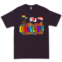 Plum equality pride flags Premium Tee - AdoDesignShop