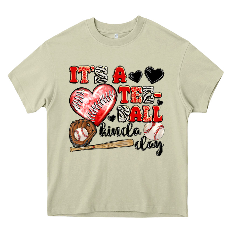 It's A Tee Ball Kinda Day Heavy Core Tee by JahusDesignShop | Teevron