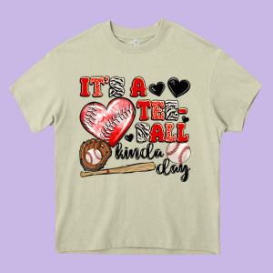 It's A Tee Ball Kinda Day Heavy Core Tee Designed By Jahusdesignshop