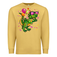 Antique Gold birthday t rex pink Premium Sweatshirt - CowGirlArtShop