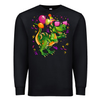 Black birthday t rex pink Premium Sweatshirt - CowGirlArtShop