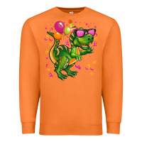 Carrot birthday t rex pink Premium Sweatshirt - CowGirlArtShop