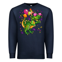 Navy birthday t rex pink Premium Sweatshirt - CowGirlArtShop