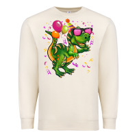 Sandshell birthday t rex pink Premium Sweatshirt - CowGirlArtShop
