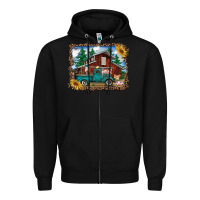 Black western barn with farm animals Zipper Hoodie - RanaPortraitStore