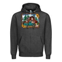 Charcoal Heather western barn with farm animals Zipper Hoodie - RanaPortraitStore
