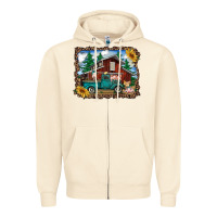 Sandshell western barn with farm animals Zipper Hoodie - RanaPortraitStore