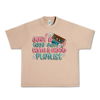 Burro just a good mom with a hood playlist Urban Heavy Tee - MaliasSmallBusiness