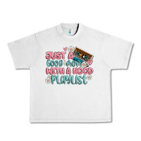Lunar Rock just a good mom with a hood playlist Urban Heavy Tee - MaliasSmallBusiness
