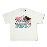 Pistachio just a good mom with a hood playlist Urban Heavy Tee - MaliasSmallBusiness