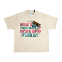 Sandshell just a good mom with a hood playlist Urban Heavy Tee - MaliasSmallBusiness