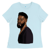 Baby Blue african men Ladies Tee - HRA Design Shop