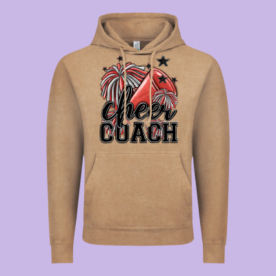 Cheer Coach Vintage Hoodie Designed By Maliassmallbusiness