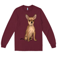 Burgundy chihuahua Long Sleeve Tee - JahusDesignShop
