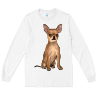 White chihuahua Long Sleeve Tee - JahusDesignShop