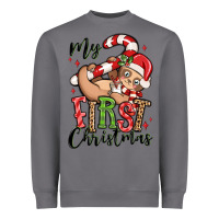 Storm my first christmas cute christmas sloth Heavyweight Sweatshirt - MaliasSmallBusiness