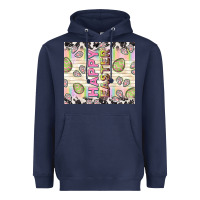 Navy happy easter with cowhide Heavyweight Hoodie - TumblerDesignByShophia