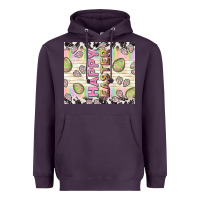 Plum happy easter with cowhide Heavyweight Hoodie - TumblerDesignByShophia