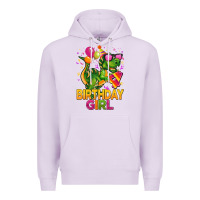 Lilac 4th birthday girl t rex pink Premium Hoodie - CowGirlArtShop