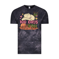 Cloud Black 100 days y'all malia Vintage Tee - MaliasSmallBusiness