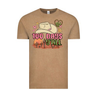 Vintage Coffee 100 days y'all malia Vintage Tee - MaliasSmallBusiness