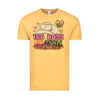 Vintage Mustard 100 days y'all malia Vintage Tee - MaliasSmallBusiness