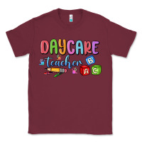 Burgundy daycare teacher Classic Tee - MaliasSmallBusiness
