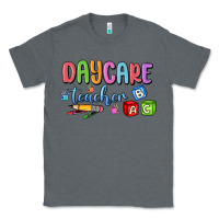 Charcoal Heather daycare teacher Classic Tee - MaliasSmallBusiness