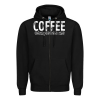 Black Coffee Completes Me Zipper Hoodie - Bettercallsaul