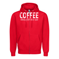 Red Coffee Completes Me Zipper Hoodie - Bettercallsaul