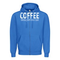 True Royal Coffee Completes Me Zipper Hoodie - Bettercallsaul
