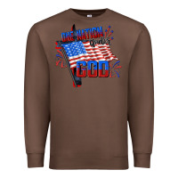 Chestnut one nation under god Premium Sweatshirt - CowGirlArtShop