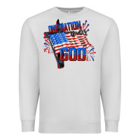 Dove Grey one nation under god Premium Sweatshirt - CowGirlArtShop