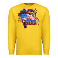 Lemon one nation under god Premium Sweatshirt - CowGirlArtShop
