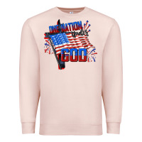 Pale Pink one nation under god Premium Sweatshirt - CowGirlArtShop