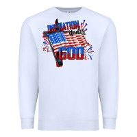 White one nation under god Premium Sweatshirt - CowGirlArtShop