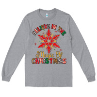 Heather Grey believe in the magic of christmas Long Sleeve Tee - MaliasSmallBusiness