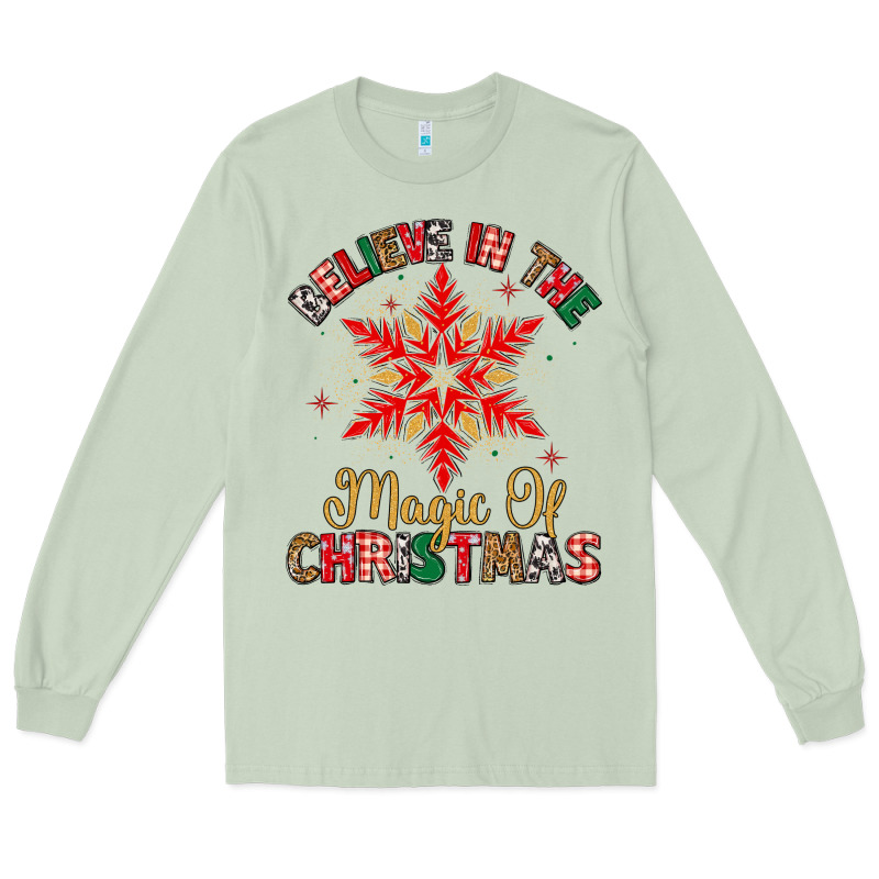Believe In The Magic Of Christmas Long Sleeve Tee by MaliasSmallBusiness | Teevron