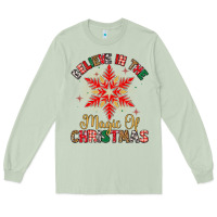 Matcha believe in the magic of christmas Long Sleeve Tee - MaliasSmallBusiness