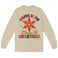 Mushroom believe in the magic of christmas Long Sleeve Tee - MaliasSmallBusiness