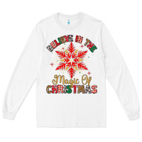White believe in the magic of christmas Long Sleeve Tee - MaliasSmallBusiness