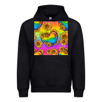 Black Pride lgbtq leopard hearts and sunflowers seamless Urban Hoodie - BundleAndBundleShop