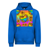 Cobalt Pride lgbtq leopard hearts and sunflowers seamless Urban Hoodie - BundleAndBundleShop